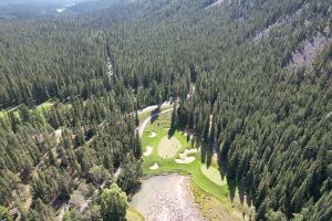 Banff Springs 4th Green Overhead